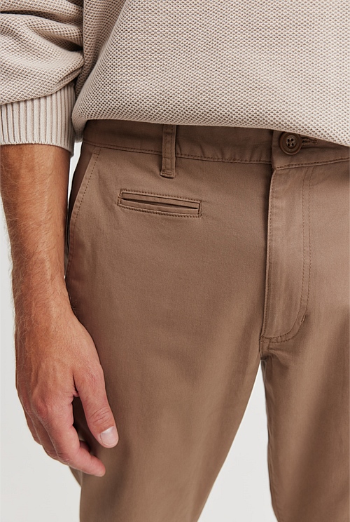 Verified Australian Cotton Standard Fit Stretch Chino