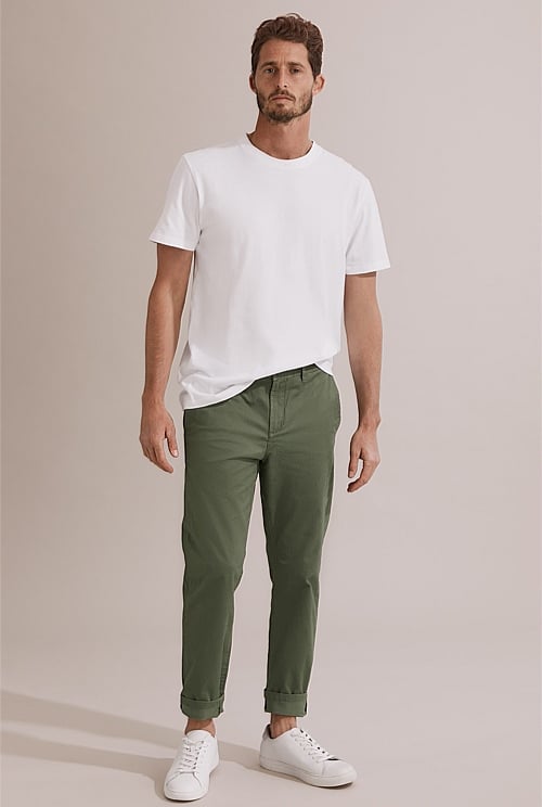 Australian Cotton Tapered Fit Stretch Chino