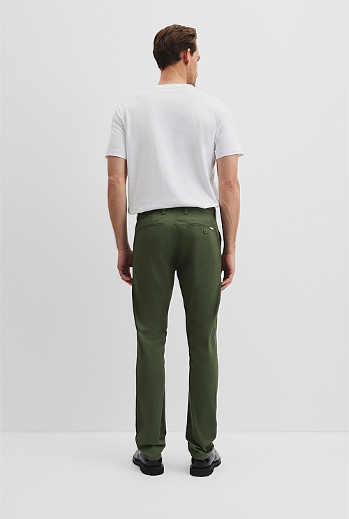 Australian Cotton Slim Fit Stretch Chino