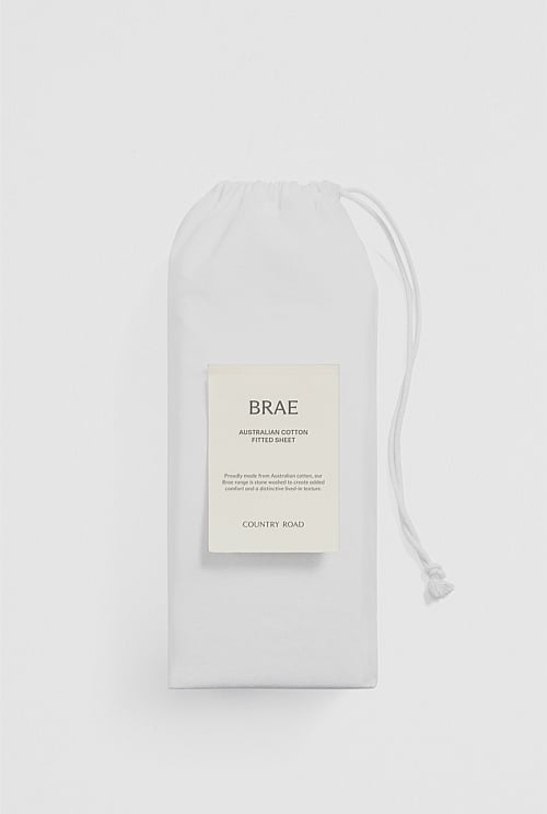 Brae Australian Cotton King Single Fitted Sheet Brae Australian Cotton King Single Fitted Sheet
