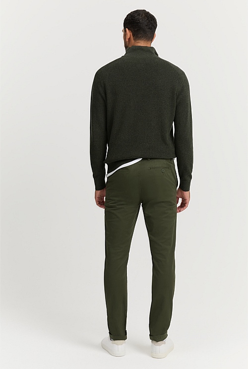 Verified Australian Cotton Tapered Fit Stretch Chino