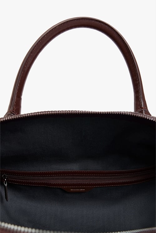 Leather Weekender