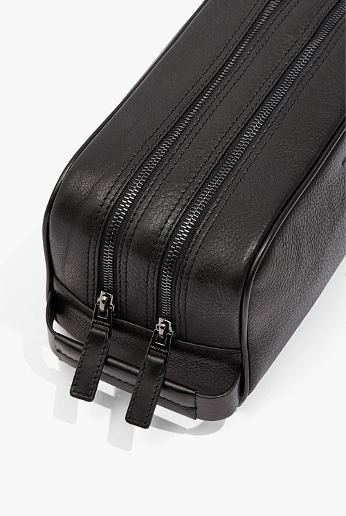 Large Leather Wash Bag Large Leather Wash Bag