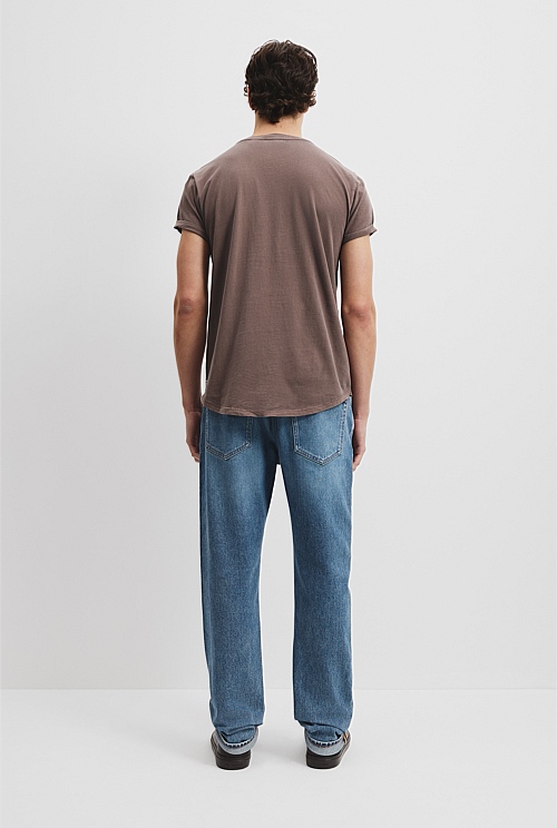 Australian Cotton Longline Garment Dyed T-Shirt