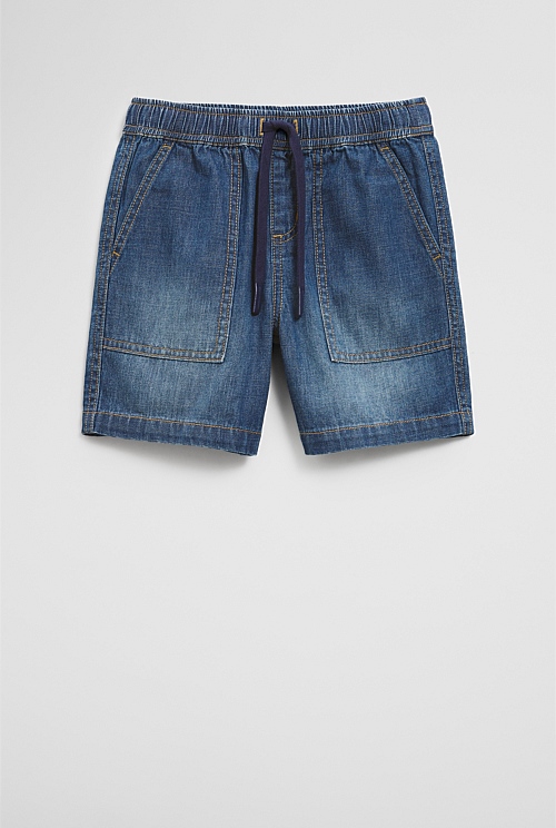 Organically Grown Cotton Pocket Denim Short