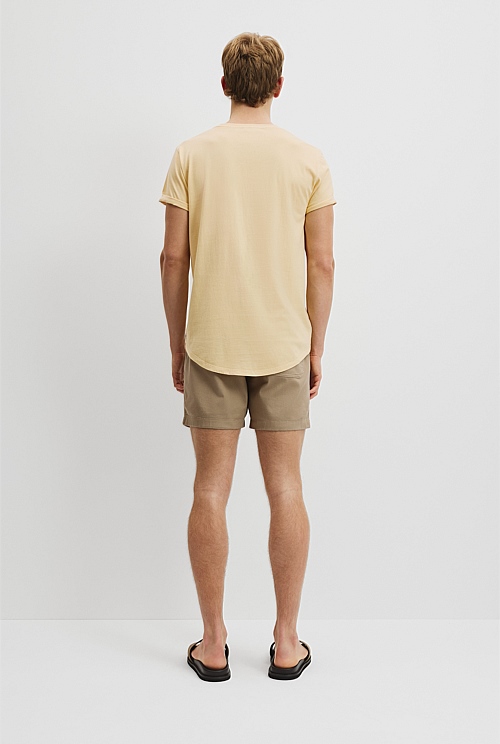 Australian Cotton Longline Garment Dyed T-Shirt