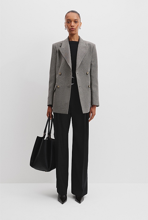 Contour Stripe Blazer