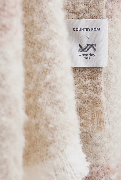 Australian Made CR x Waverley Mills Heath Throw