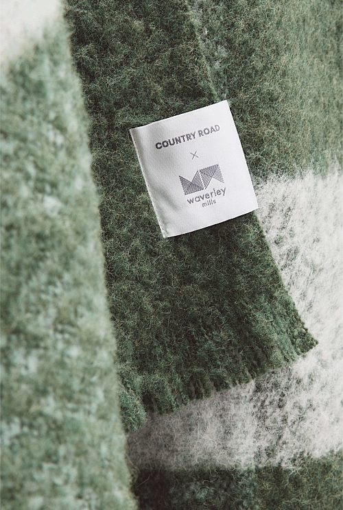 Australian Made CR x Waverley Mills Heath Throw