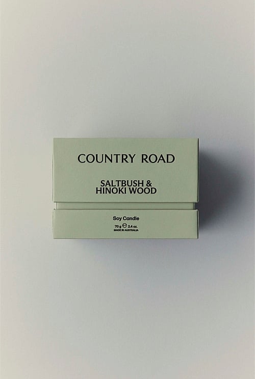 Australian Made Saltbush & Hinoki Wood Candle 70g