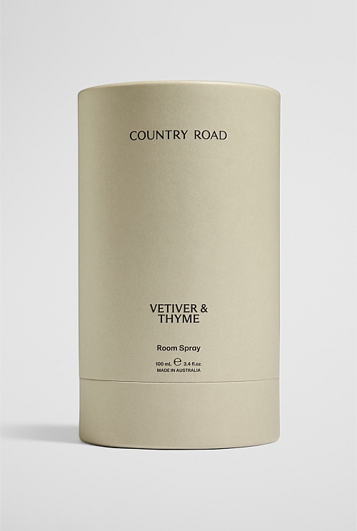Australian Made Vetiver & Thyme Room Spray 100ml Australian Made Vetiver & Thyme Room Spray 100ml