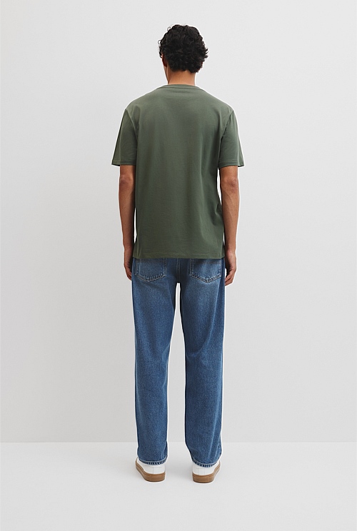 Short Sleeve Australian Cotton Country Road Modern Logo T-Shirt