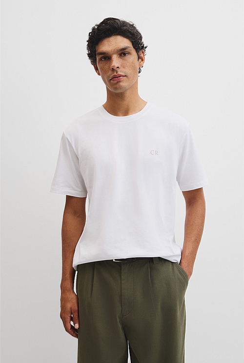 Short Sleeve Australian Cotton Country Road Modern Logo T-Shirt