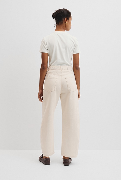 High Rise Barrel Jean