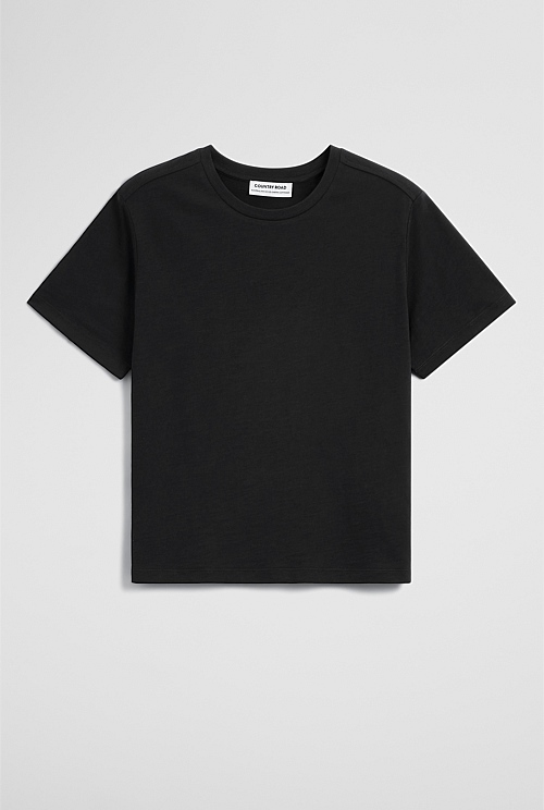 Textured Short Sleeve Slub T-Shirt