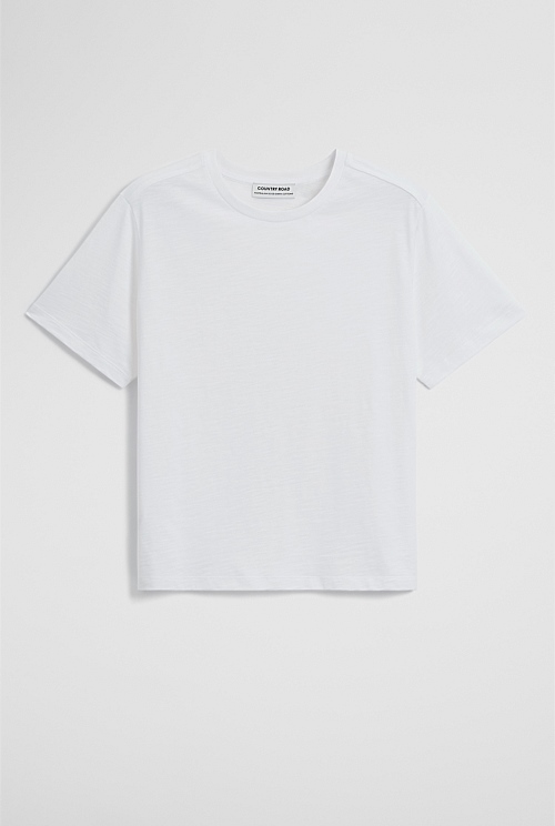 Textured Short Sleeve Slub T-Shirt