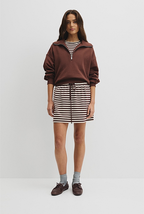 Australian Cotton Funnel Neck Sweat