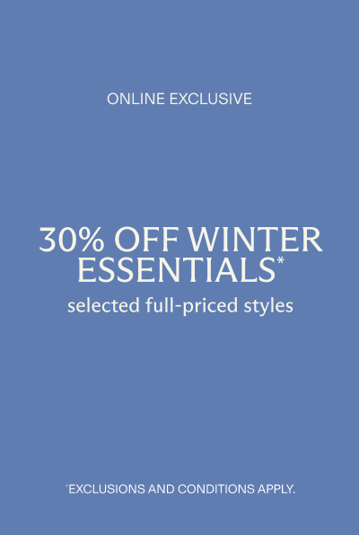 30% off winter essentials