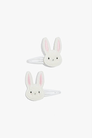 White Bunny Clip Pack of 2 - Accessories | Country Road