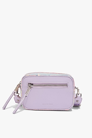 Lilac Sequin Camera Bag - Accessories | Country Road