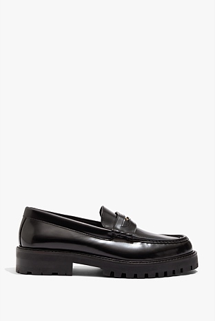 Black Bryce Loafer - Flats | Country Road