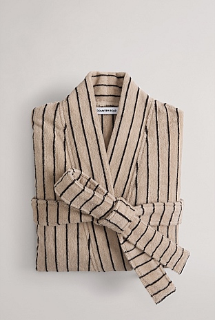 Natural Farrah Cotton Robe - Sleepwear | Country Road
