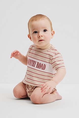 Grown - Island Stripe Shell Singletsuit (HOL25) main image 1
