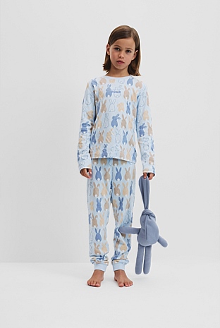Blue Bunny Australian Cotton Bunny Pyjama Set - Sleepwear | Country Road