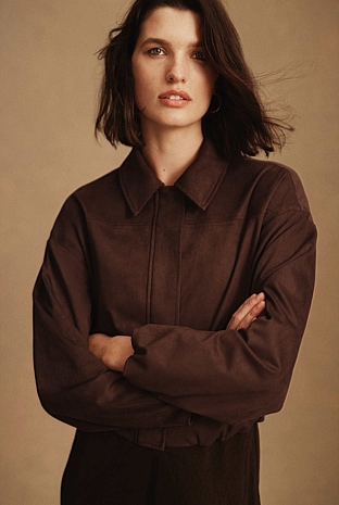 Faux Suede Jacket