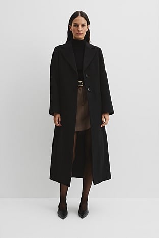 Wool Felt Long Coat