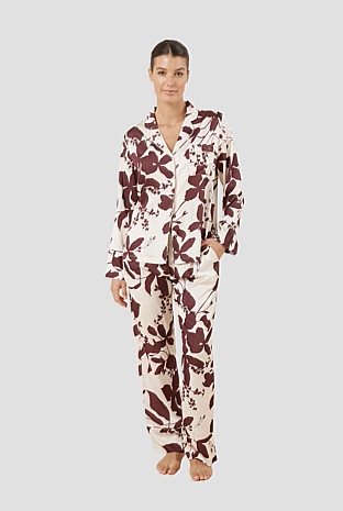 Gingerlilly Ivy Silky Satin Pj Set