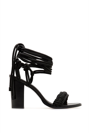 Black Karen Rope Heel - Shoes | Country Road