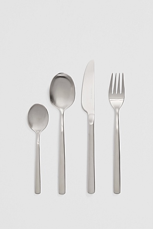 Nolan Brushed 16 Piece Cutlery Set