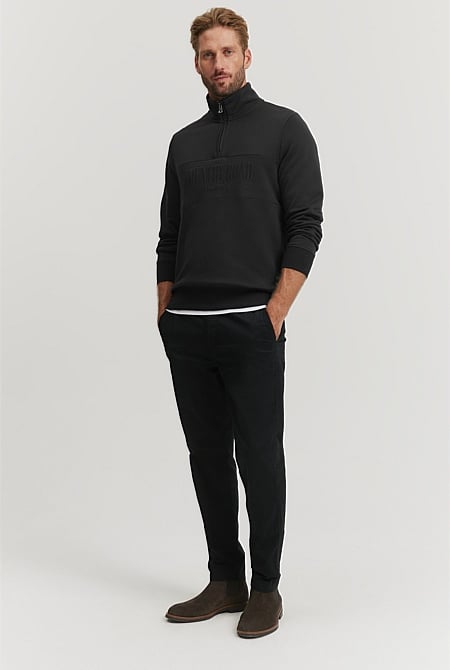 Verified Australian Cotton Half Zip Heritage Sweat