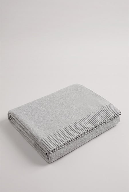 Organically Grown Cotton Heritage Knit Throw