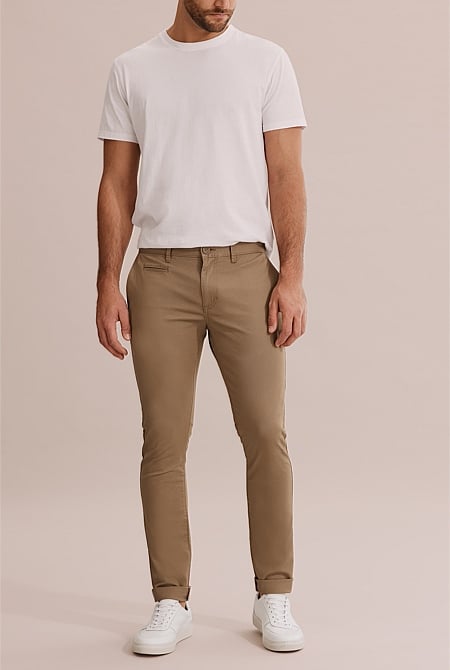 Verified Australian Cotton Slim Fit Stretch Chino