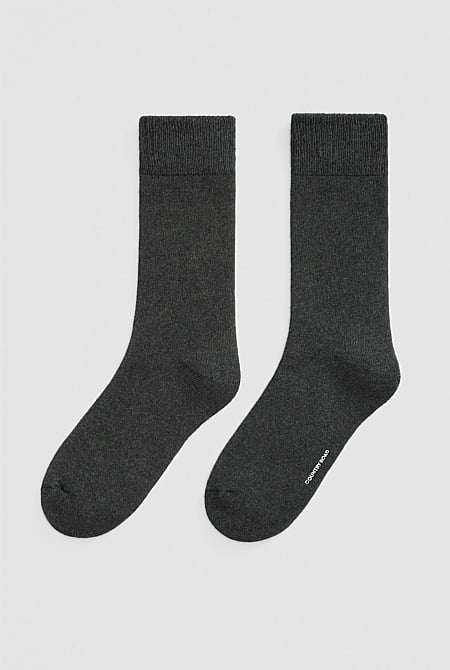 Cotton Blend Boot Crew Sock