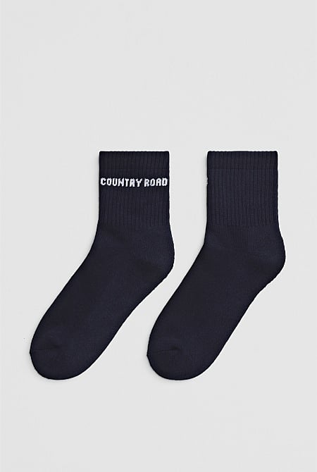 Australian Cotton Blend CR Sport Quarter Crew Sock