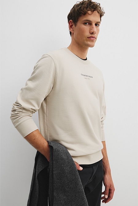 Australian Cotton Modern Logo Sweat