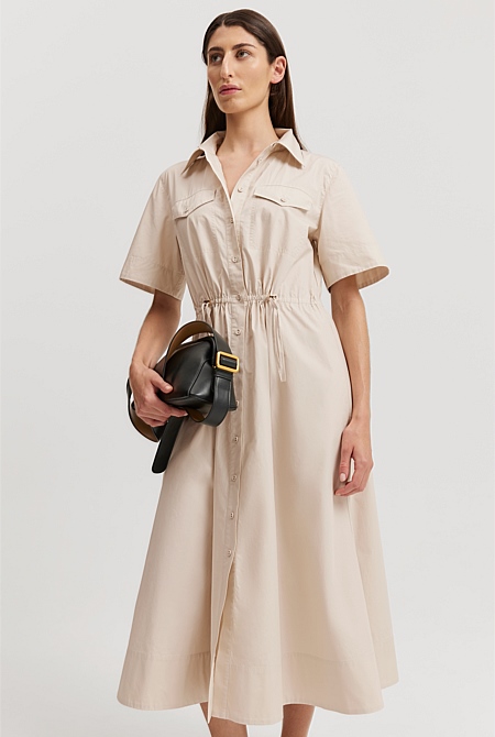 COUNTRY ROMANCE WOVEN MIDI DRESS