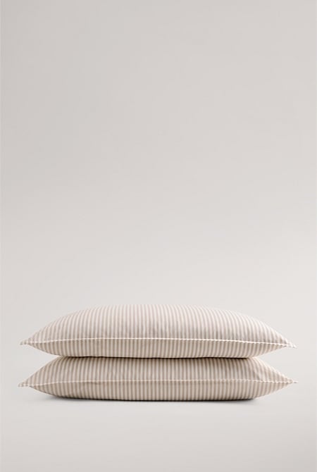 Brae Australian Cotton Stripe Standard Pillowcase Pair