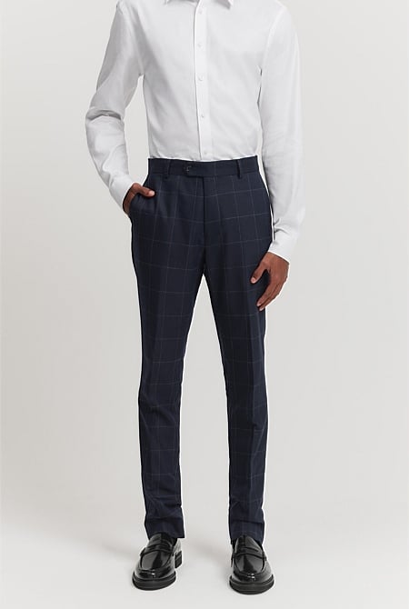 Cotton Wool Check Pant