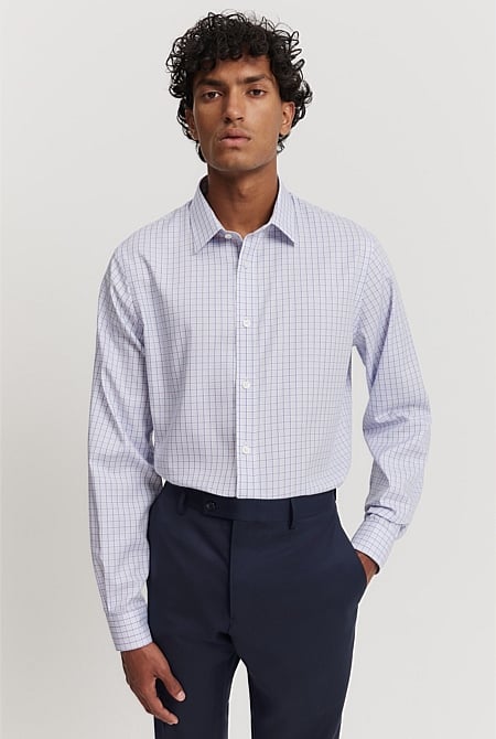 Regular Fit Multi Check Travel Shirt