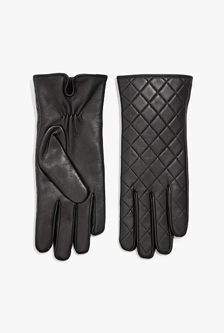 Quilted Leather Glove