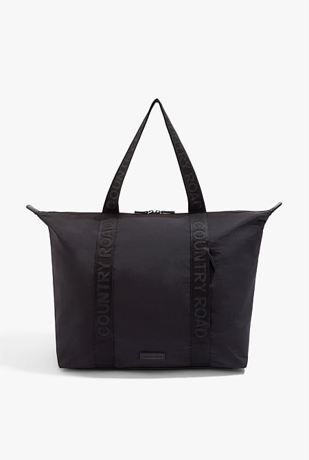 Recycled Nylon Soft Zip Tote