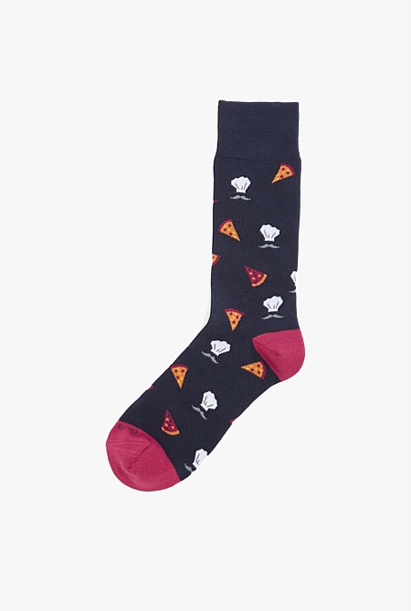 Australian Cotton Blend Pizza Chef Sock