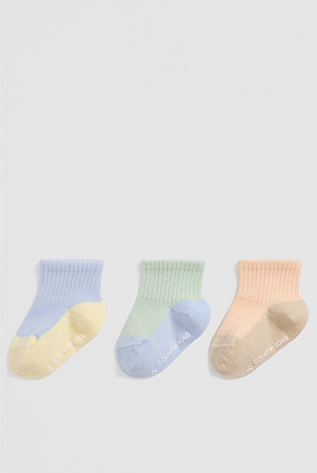 Quarter Crew Sock Pack of 3