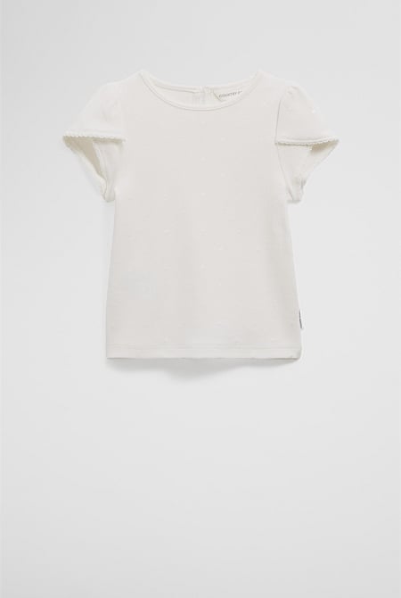 Organically Grown Cotton Tulip Sleeve T-Shirt