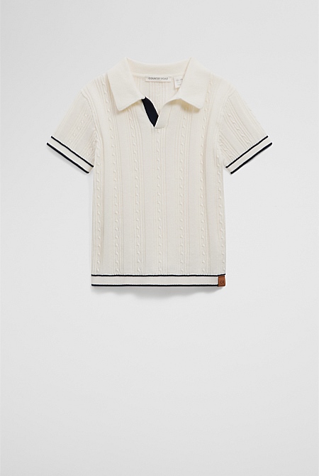 Organically Grown Cotton Knit Polo