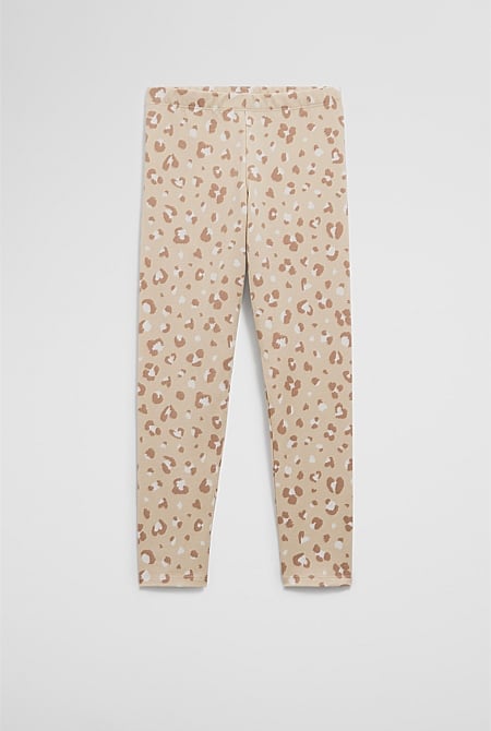 Organically Grown Cotton Blend Animal Legging